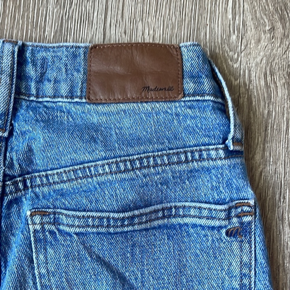 Madewell the perfect vintage Jean denim size 24 petite frayed hem straight leg - Picture 6 of 10
